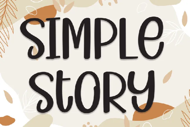 Simple Story Display font