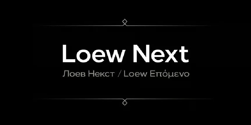 Loew Next Family font