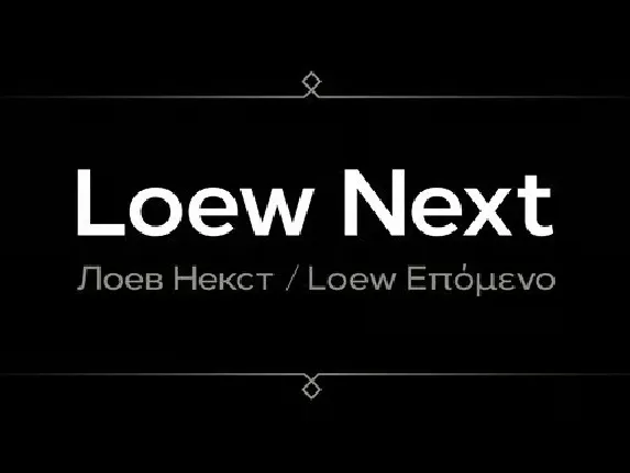 Loew Next Family font