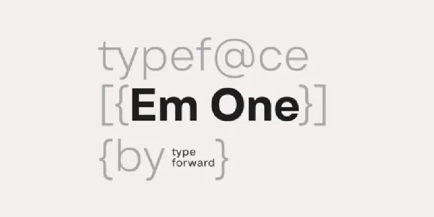 Em One Family font