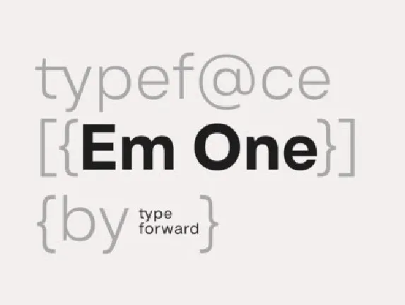 Em One Family font