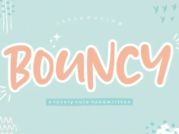 BOUNCY font