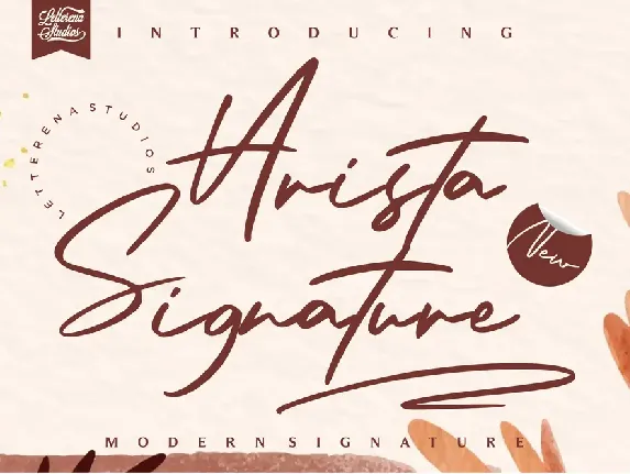 Arista Signature font