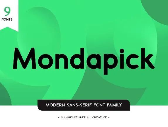 Mondapick font