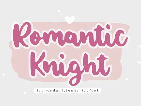 Romantic Knight font