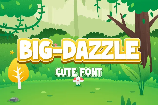 BIG-DAZZLE font