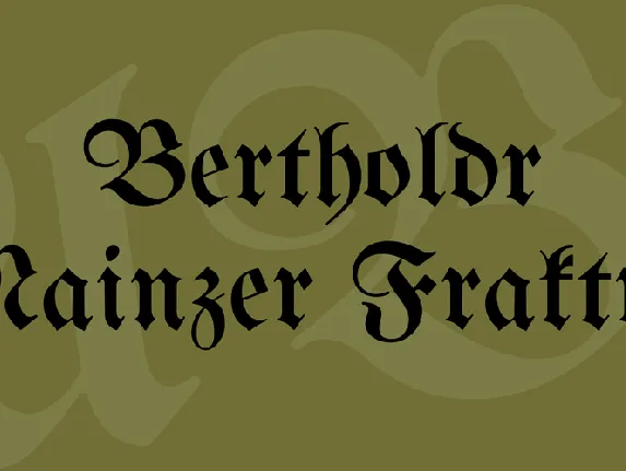 Bertholdr Mainzer Fraktur font