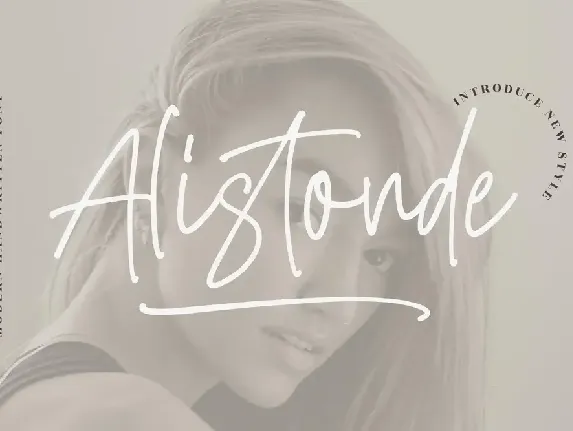 Alistonde â€“ Modern Handwritten font