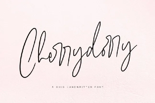 Cherrydorry Handwritten font