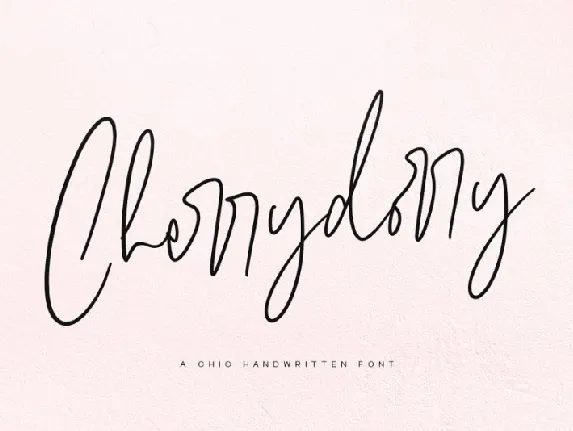 Cherrydorry Handwritten font