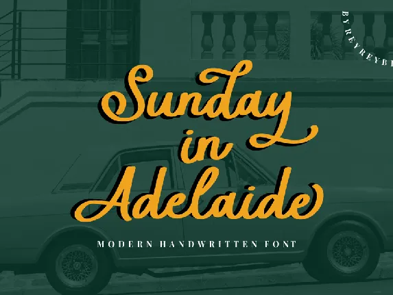 Sunday in Adelaide Script font