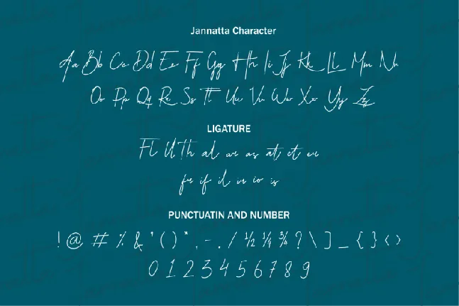 Jannatta Handwritten font