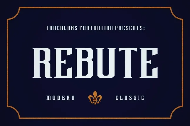 Rebute Typeface font