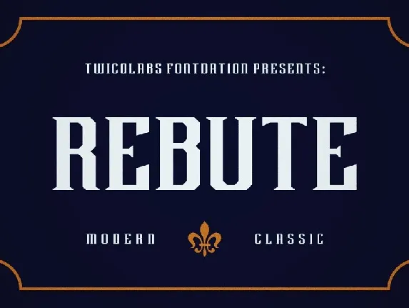 Rebute Typeface font