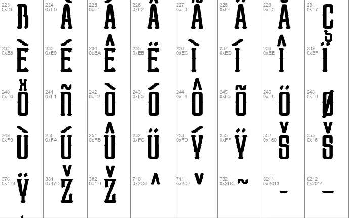 Benchmark font