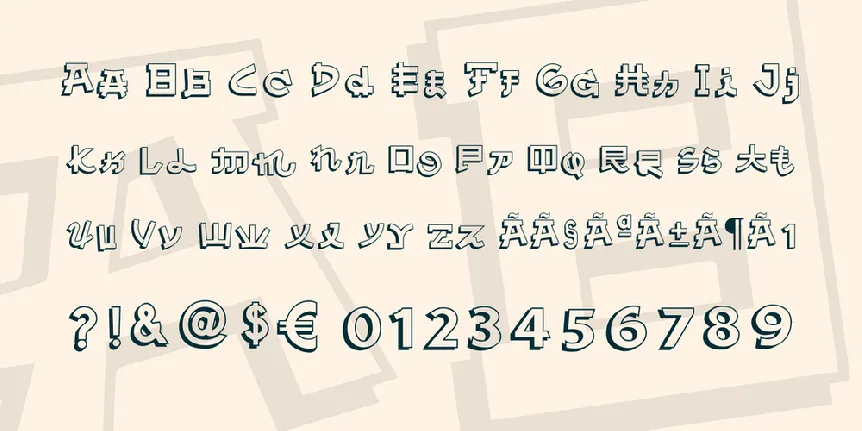 Almost Japanese Comic font