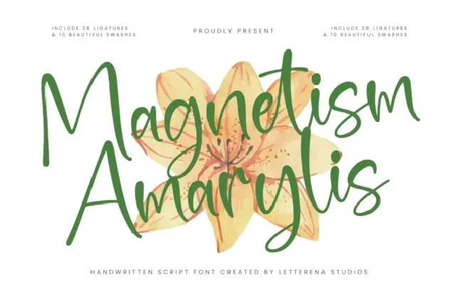 Magnetism Amarylis font