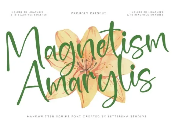 Magnetism Amarylis font