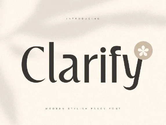 Clarify font