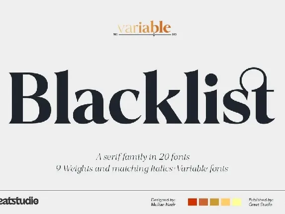 Blacklist Free font