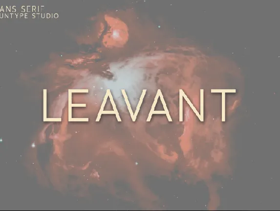 Leavant font