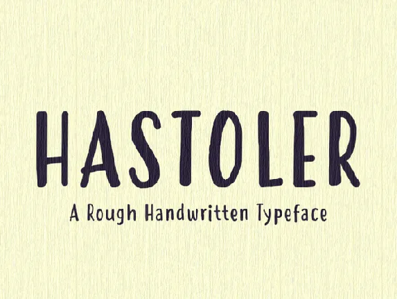 Hastoler font