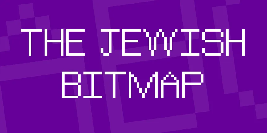 The Jewish Bitmap font