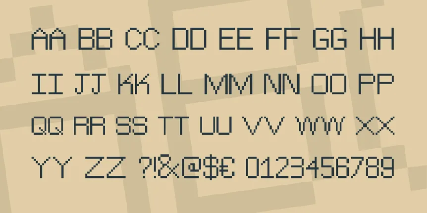 The Jewish Bitmap font