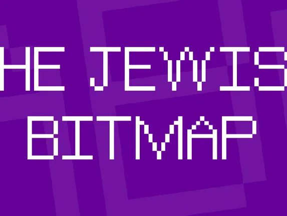 The Jewish Bitmap font