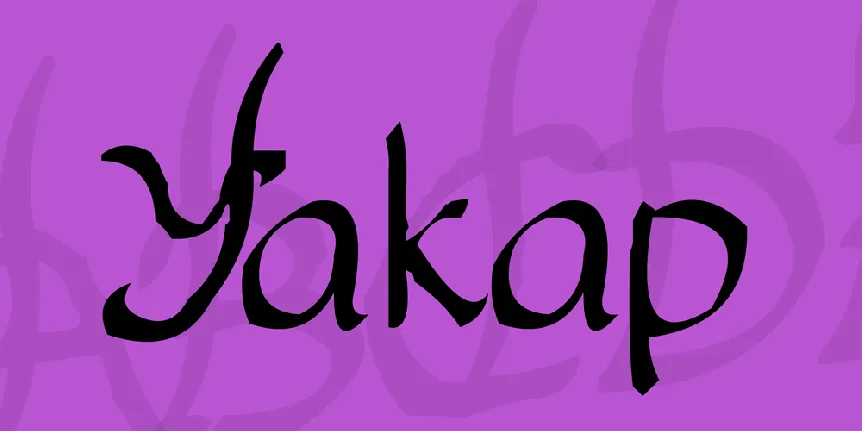 Yakap font