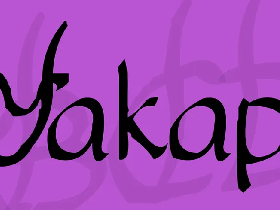 Yakap font