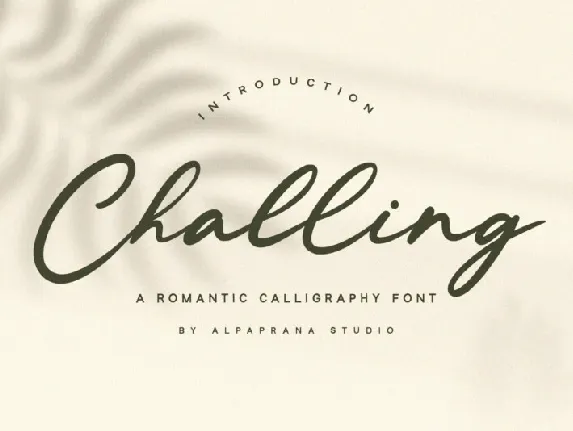 Challing font