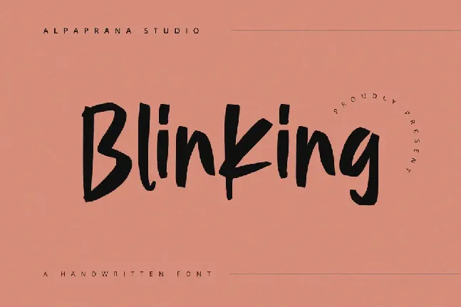 Blinking font