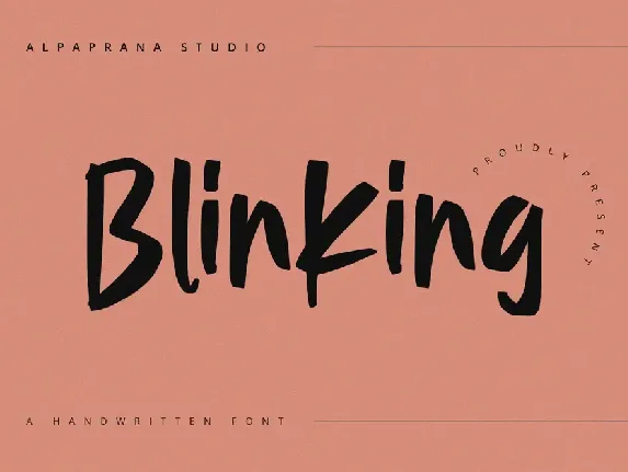 Blinking font