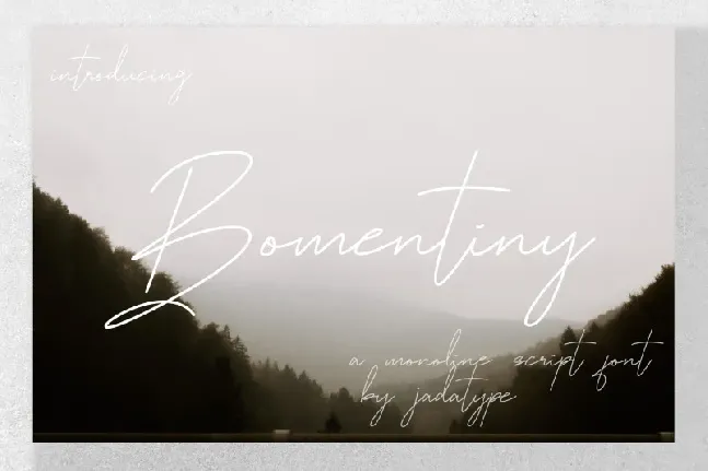 Bomentiny font