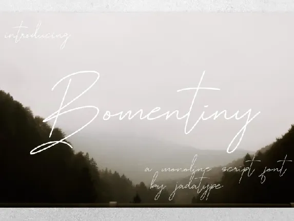 Bomentiny font