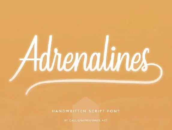 Adrenalines Calligraphy font