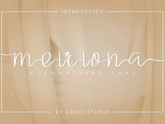 Meiriona Handwriting font