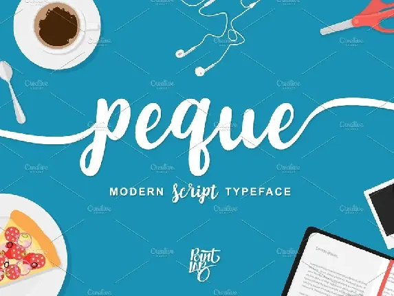 Peque Script font