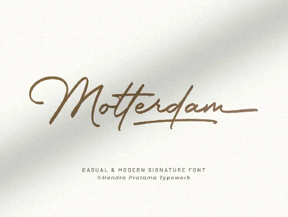 Motterdam font