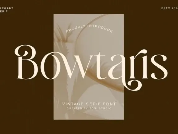 Bowtaris font