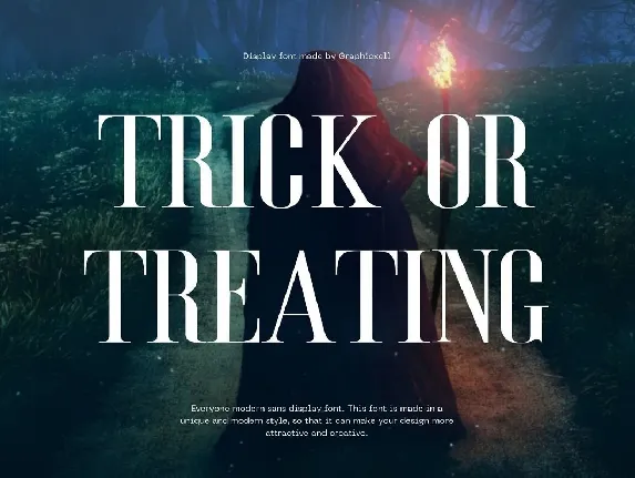 Trick or Treating font