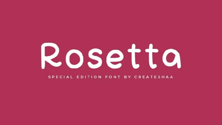 Rosetta Cute font