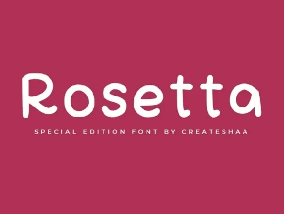 Rosetta Cute font