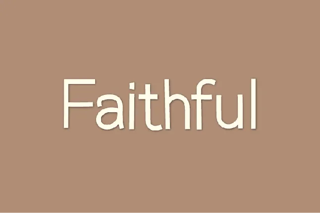 Faithful font