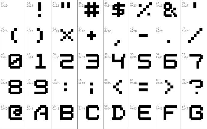 01 Digit2000 font