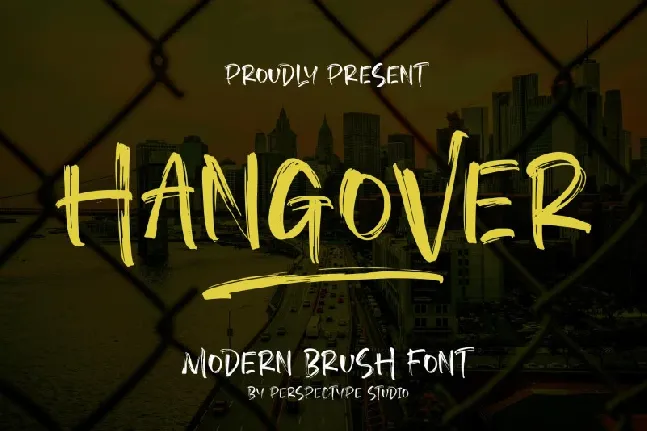 Hangover font