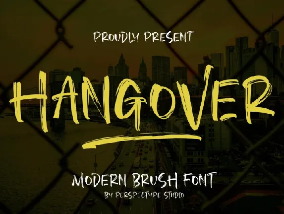 Hangover font