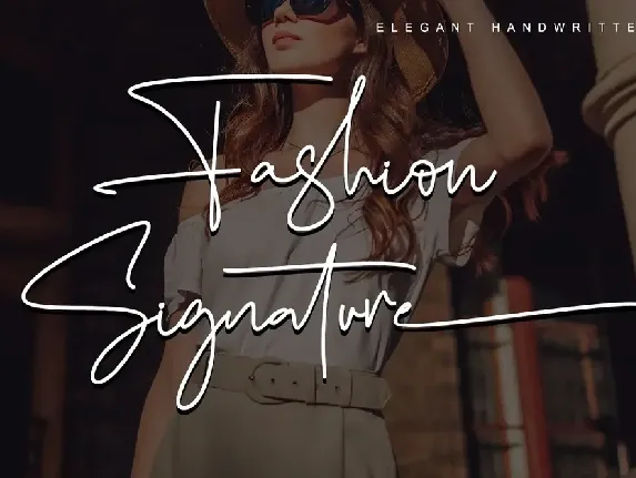 Fashion Signature font