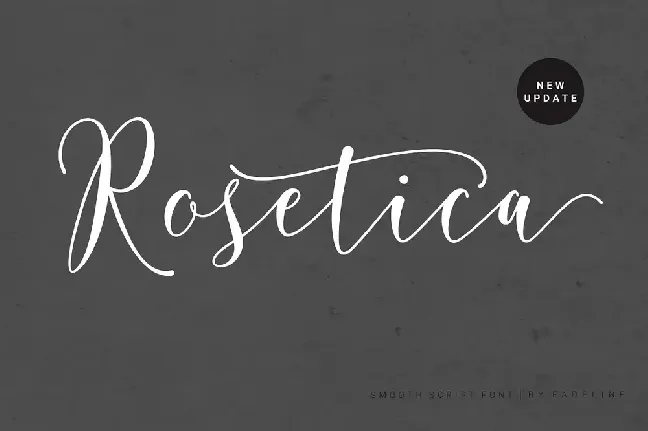 Rosetica Smooth Script font